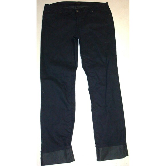 New NWT Womens 4 27 32 Prana Kara Jeans Straight Dark Blue Cuff Long Stretch Org - Picture 5 of 7